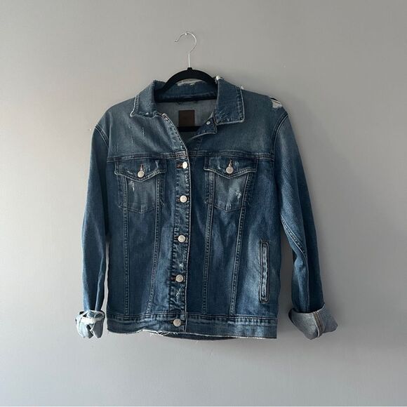 Joe's jeans distressed denim jean jacket Frannie wash  casual size XS - Picture 1 of 7